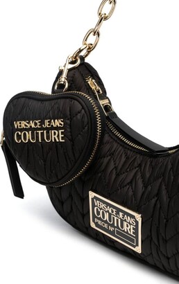 VERSACE JEANS COUTURE women Sketch couture crossbody bags black - gold:  : Fashion