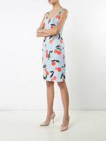Thumbnail for your product : Carolina Herrera cherry print sleeveless dress