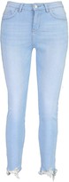 Thumbnail for your product : boohoo High Waist Frayed Hem Stretch Skinny Jeans