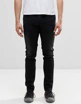 Thumbnail for your product : Diesel Sleenker Skinny Jeans 674S Washed Distressed Black