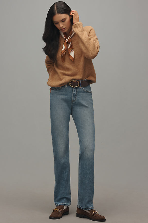 Levi's 501 Curve High-Rise Straight-Leg Jeans