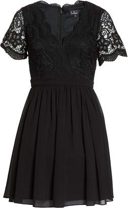 Lulus Angel in Disguise Lace & Chiffon Party Dress