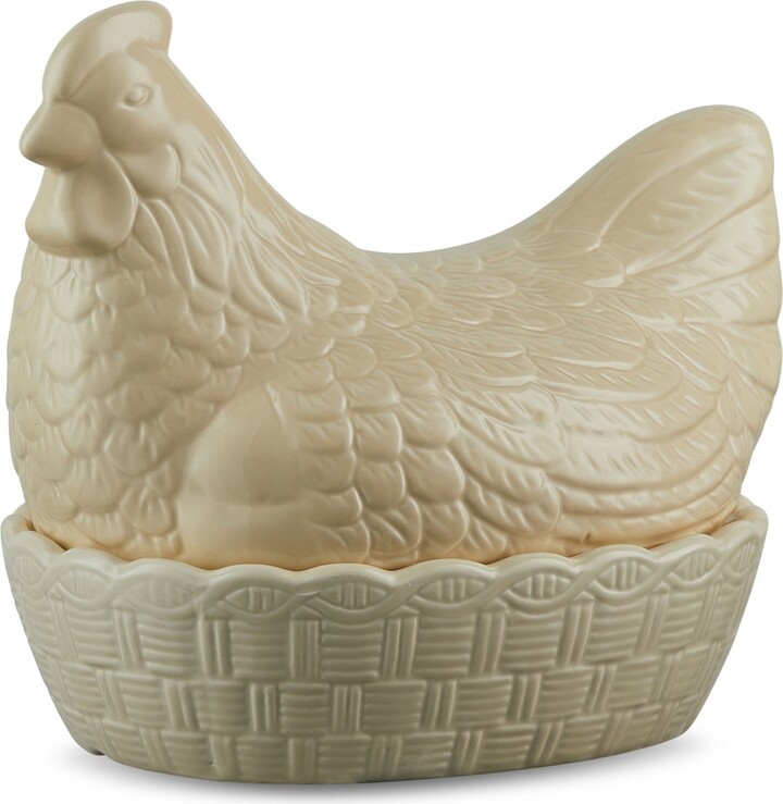Dunelm Ceramic Cream Chicken Egg Basket Cream ShopStyle Food Storage