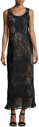 Lafayette 148 New York Palmer Sleeveless Paisley-Print Silk Maxi Dress, Multi
