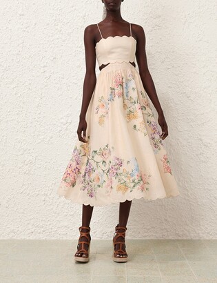 【Zimmermann】Halliday floral lace midi dress ZIMMERMANN Halliday Floral Lace Midi Dress | endource