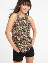 Thumbnail for your product : Old Navy Relaxed High-Neck Floral-Print Tank for Women