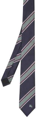 Burberry Slim Cut Striped Silk Jacquard Tie