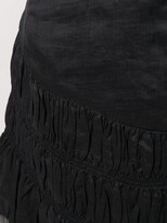 Thumbnail for your product : Isabel Marant tiered-gathereing A-line mini skirt