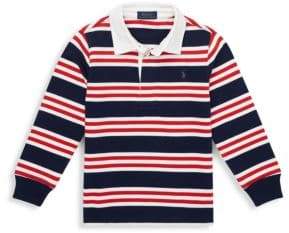 Ralph Lauren Little Boy's & Boy's Striped Cotton Rugby Shirt