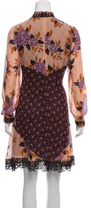 Anna Sui Silk Knee-Length Dress