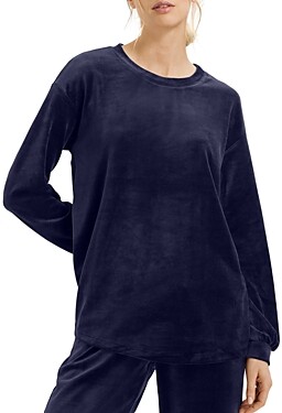 Hanro Long Sleeve Velour Sleep Shirt