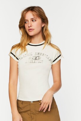 Forever 21 Classic American Athletics Graphic Baby Tee