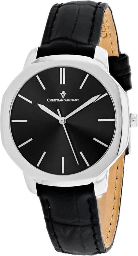 Christian Van Sant Women's Black dial Watch