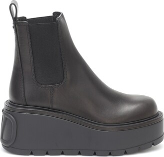 Valentino Garavani Uniqueform leather platform ankle boots