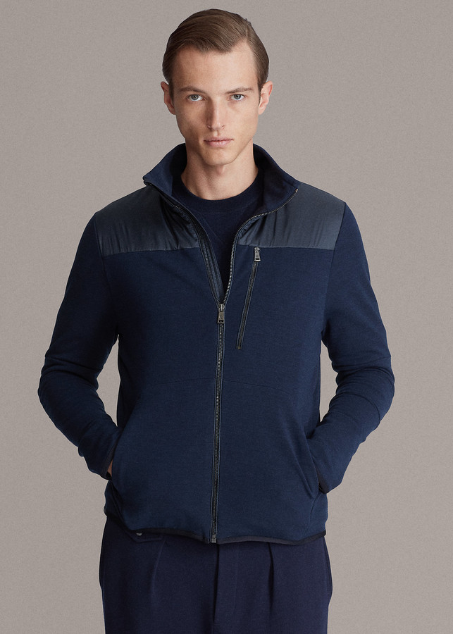 rlx paneled stretch wool jacket