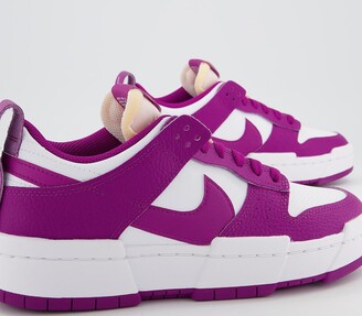 Nike Dunk Low Disrupt Trainers White Red Plum