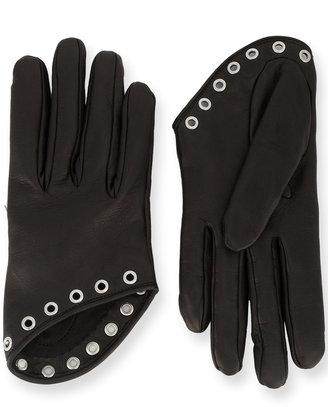 Alexander McQueen short embellished gloves