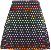 Thumbnail for your product : Olivia Rubin Libby Polka-dot Silk-satin Mini Skirt