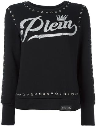 Philipp Plein grommet embellished sweatshirt