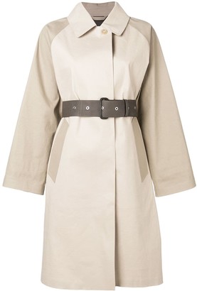 MACKINTOSH Putty & Fawn Bonded Cotton Oversized Trench Coat LR-092/CB