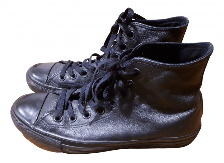 converse black boots mens