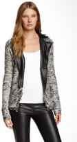 Thumbnail for your product : Ella Moss Boucle Faux Leather Jacket
