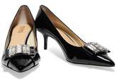 Thumbnail for your product : MICHAEL Michael Kors Crystal-Embellished Patent-Leather Pumps