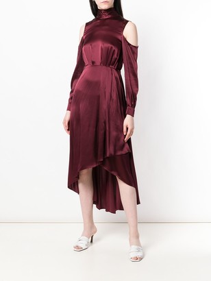 Dvf Diane Von Furstenberg Cold Shoulder Midi Dress
