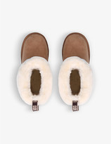 Thumbnail for your product : UGG Fluff suede and sheepskin boots 5-11 years