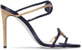 Thumbnail for your product : Rene Caovilla 105mm Embellished Satin Sandals