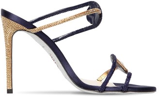 Rene Caovilla 105mm Embellished Satin Sandals