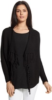 Thumbnail for your product : Chico's Textured Fringe Faith Cardigan