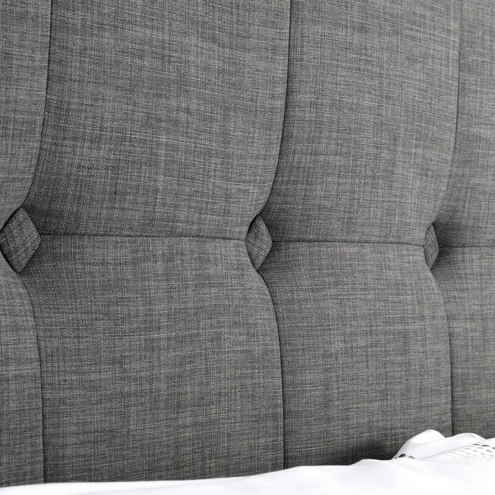 Dunelm Sorrento Upholstered Ottoman Bed Grey ShopStyle