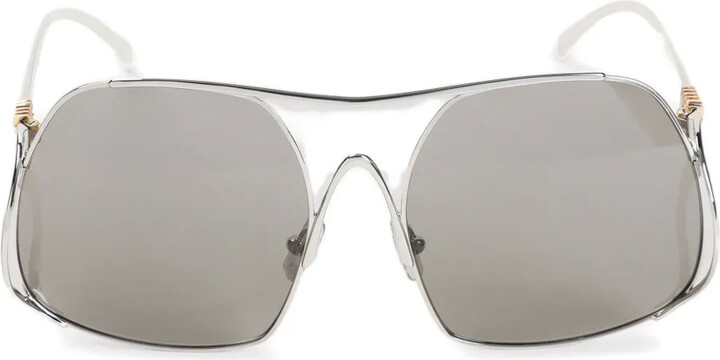 Miu Miu Eyewear Logo-Lettering Sunglasses