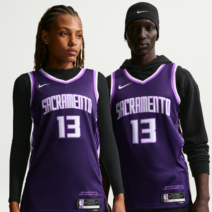 Nike Keegan Murray Sacramento Kings City Edition Men's NBA Swingman Jersey in Purple | HM5995-537