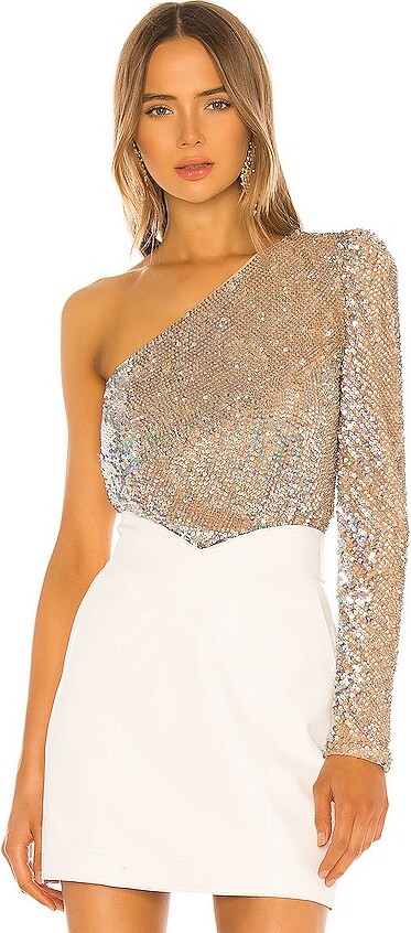 Camila Coelho Kasia Embellished Bodysuit
