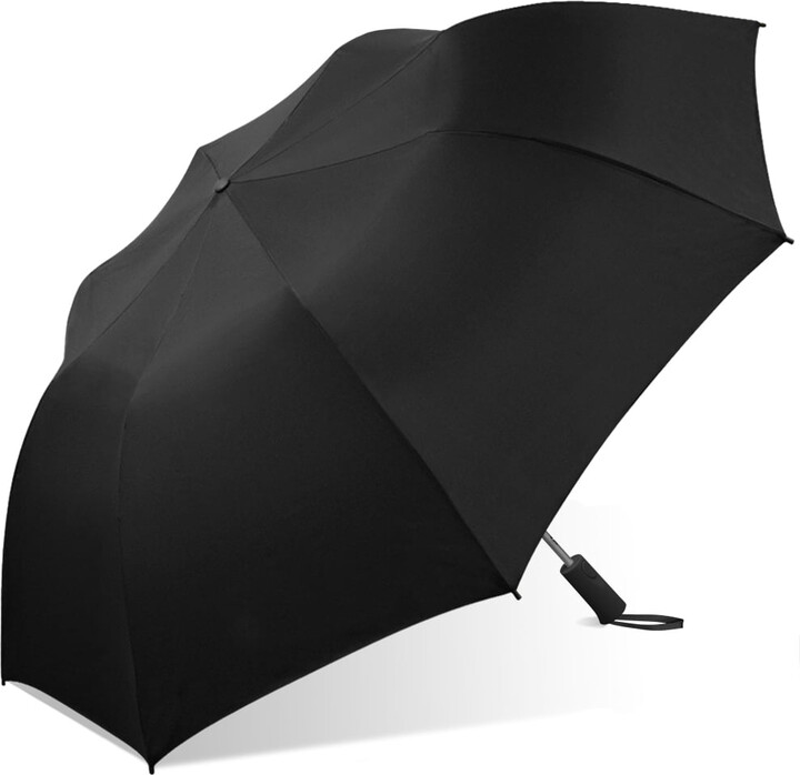 The Weather Station Weather Station 56" Folding Golf Umbrella, Auto Open, Two Person, Windproof