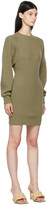 Thumbnail for your product : LVIR SSENSE Exclusive Green Wool Volume Dress