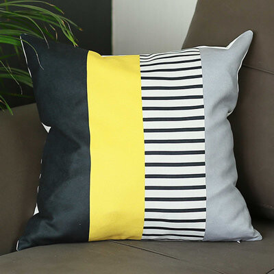 HomeRoots 18" x 18" Mix Colored Scandi Stripes Decorative Throw Pillow Cover