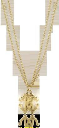 Roberto Cavalli RC Icon Metal Necklace w/Double Chain
