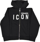 Thumbnail for your product : DSQUARED2 Kids Icon Logo Printed Zip-Up Hoodie