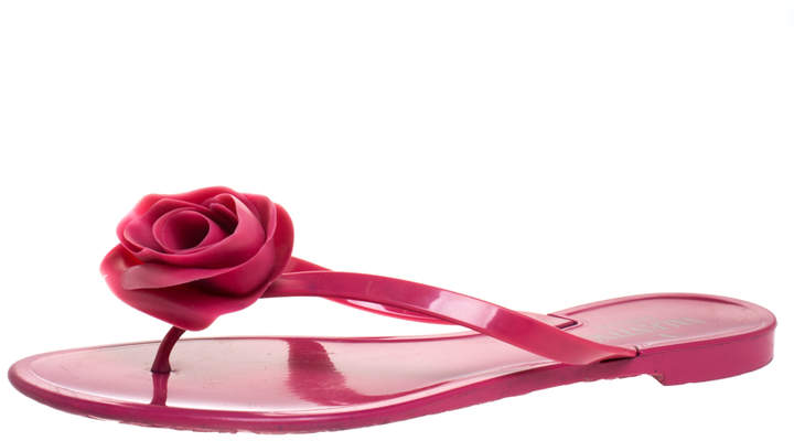 pink valentino jelly sandals