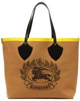 Thumbnail for your product : Burberry Vintage Check Large Stretch Knit Tote - Womens - Black Yellow