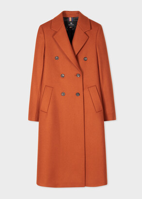 rust color wool coat