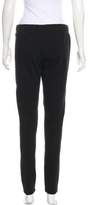 Thumbnail for your product : Brogden Leather-Paneled Mid-Rise Pants w/ Tags