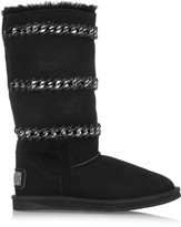 Thumbnail for your product : Australia Luxe Collective Ulysses chain-trimmed shearling boots