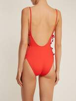 Thumbnail for your product : Solid & Striped The Lily Tie Side Swimsuit - Womens - Red