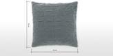 Thumbnail for your product : Boxton 50 x 50cm 100% Cotton Cushion, Grey