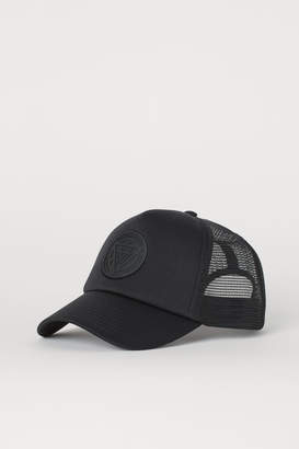 H&M Cap with Applique - Black