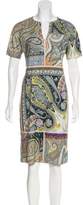 Thumbnail for your product : Etro Knee-Length Short Sleeve Dress